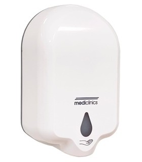 Dispensador de jabón con sensor para instalar detrás del espejo